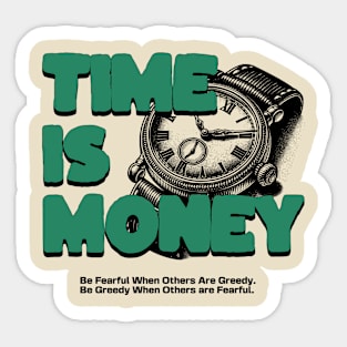 Time is money, Gifts for him, Horology Sticker